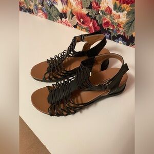 BareTraps Black Strappy Sandals